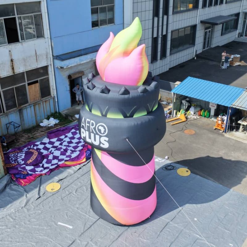 Custom Inflatable Giant Torch Model high quality Custom Inflatable Giant Torch Model high quality