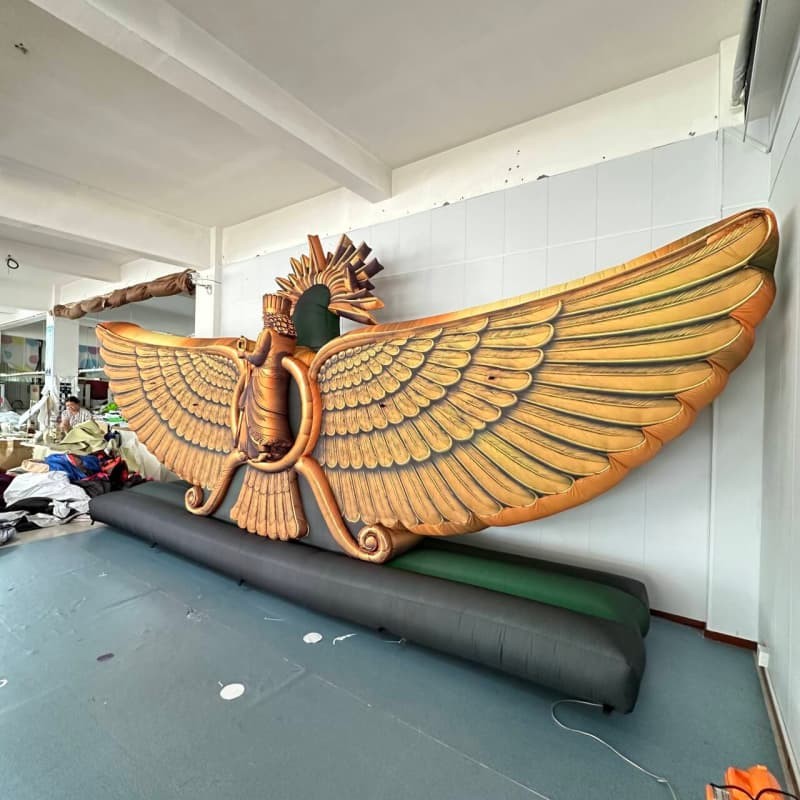 Giant Retro Winged Relief Inflatable Wall Decor factory