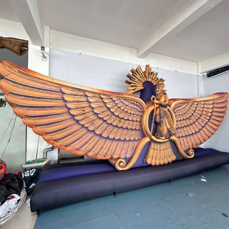 Giant Retro Winged Relief Inflatable Wall Decor best