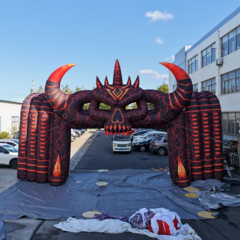 Halloween Inflatable Demon Arch