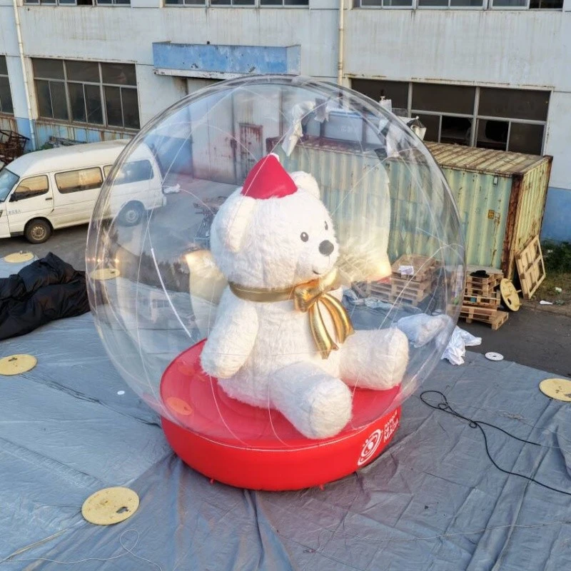 Inflatable Snow Globe With Christmas Teddy Bear suppliers Inflatable Snow Globe With Christmas Teddy Bear suppliers
