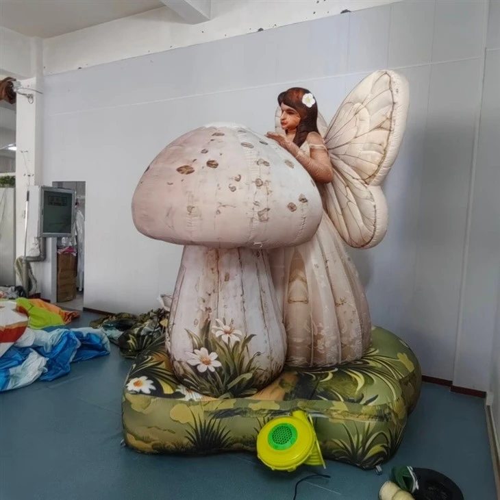 Inflatable Winged Fairy With Vintage Mushroom best