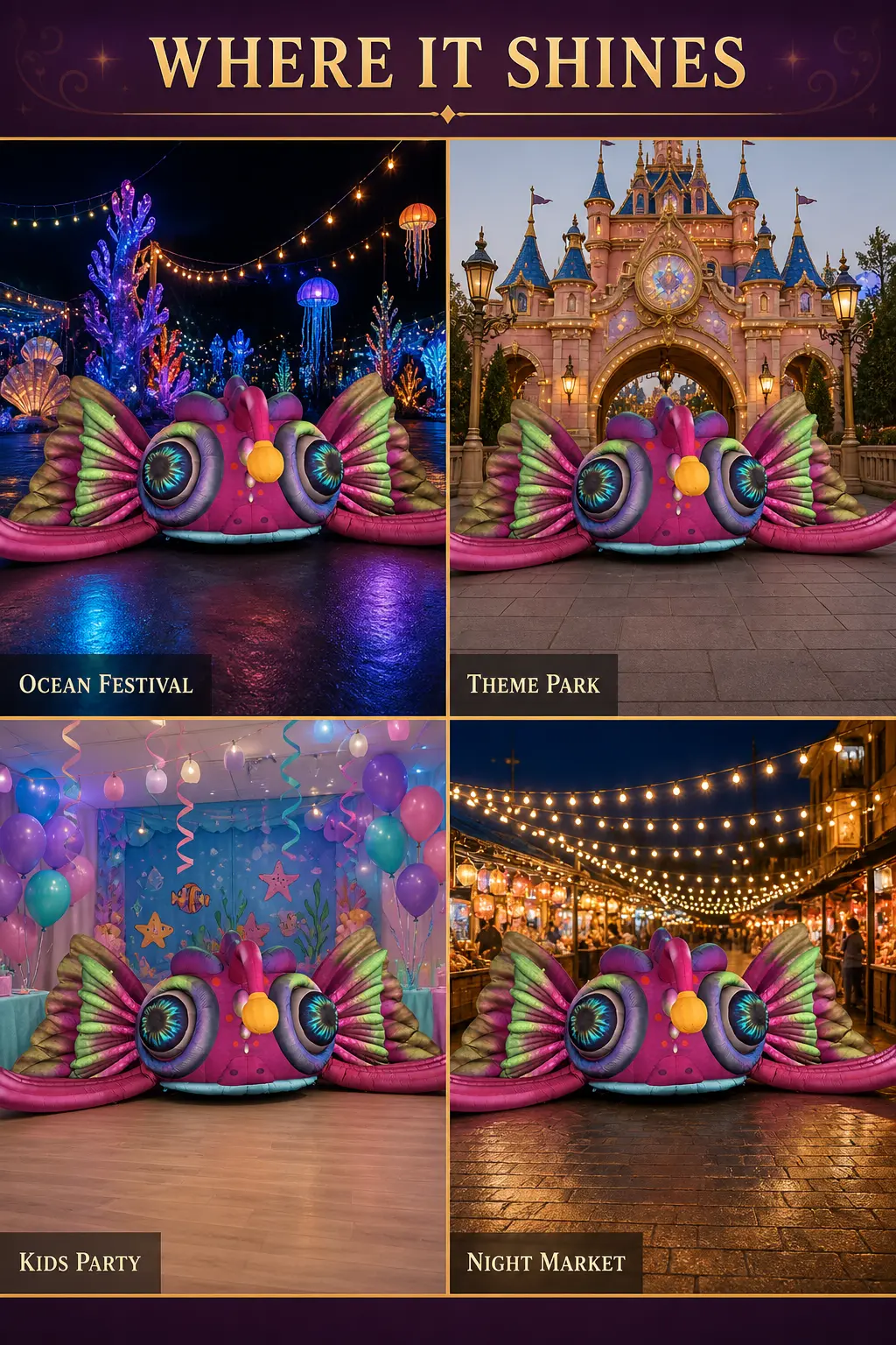 ocean theme inflatable decoration ocean theme inflatable decoration