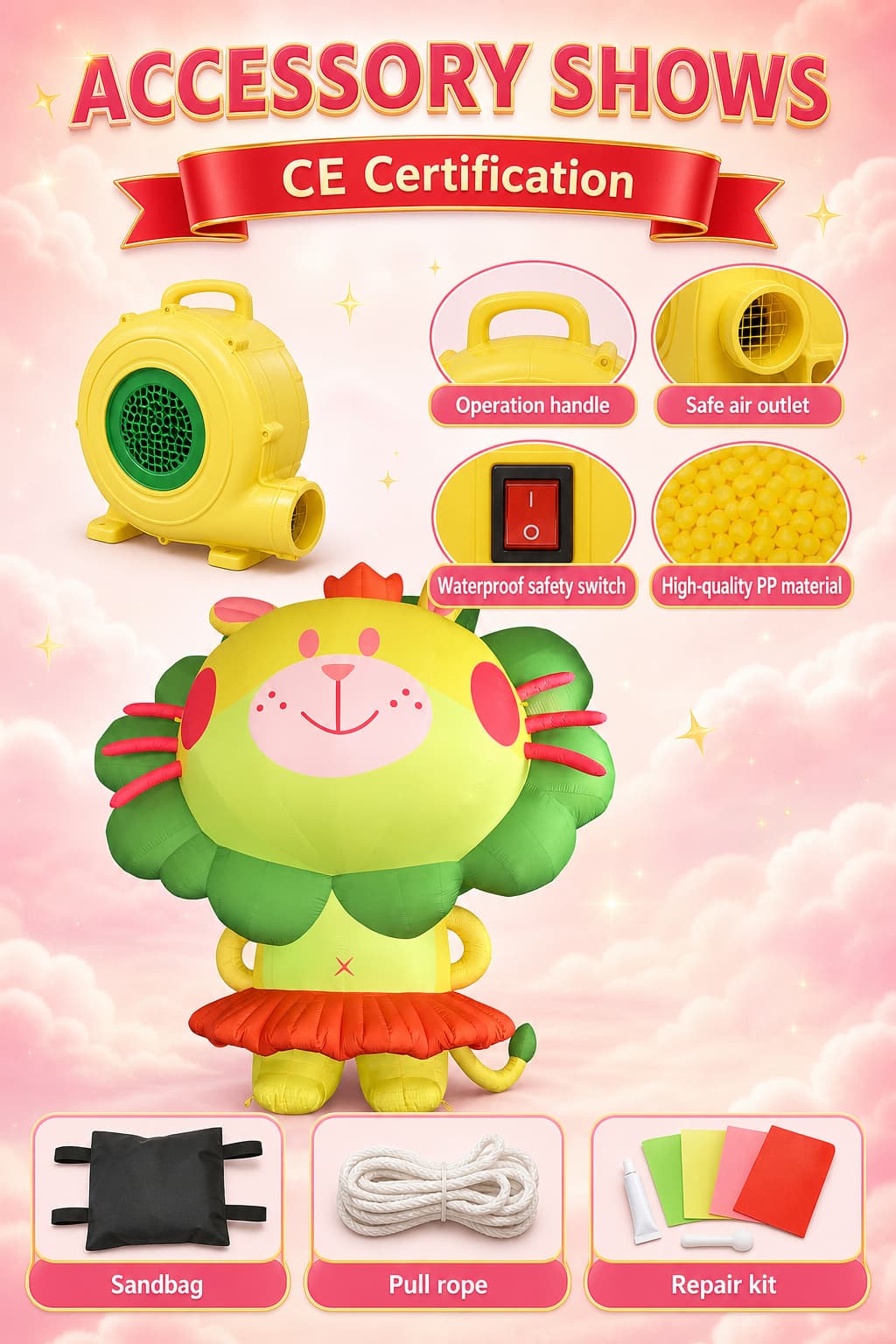 colorful inflatable character colorful inflatable character