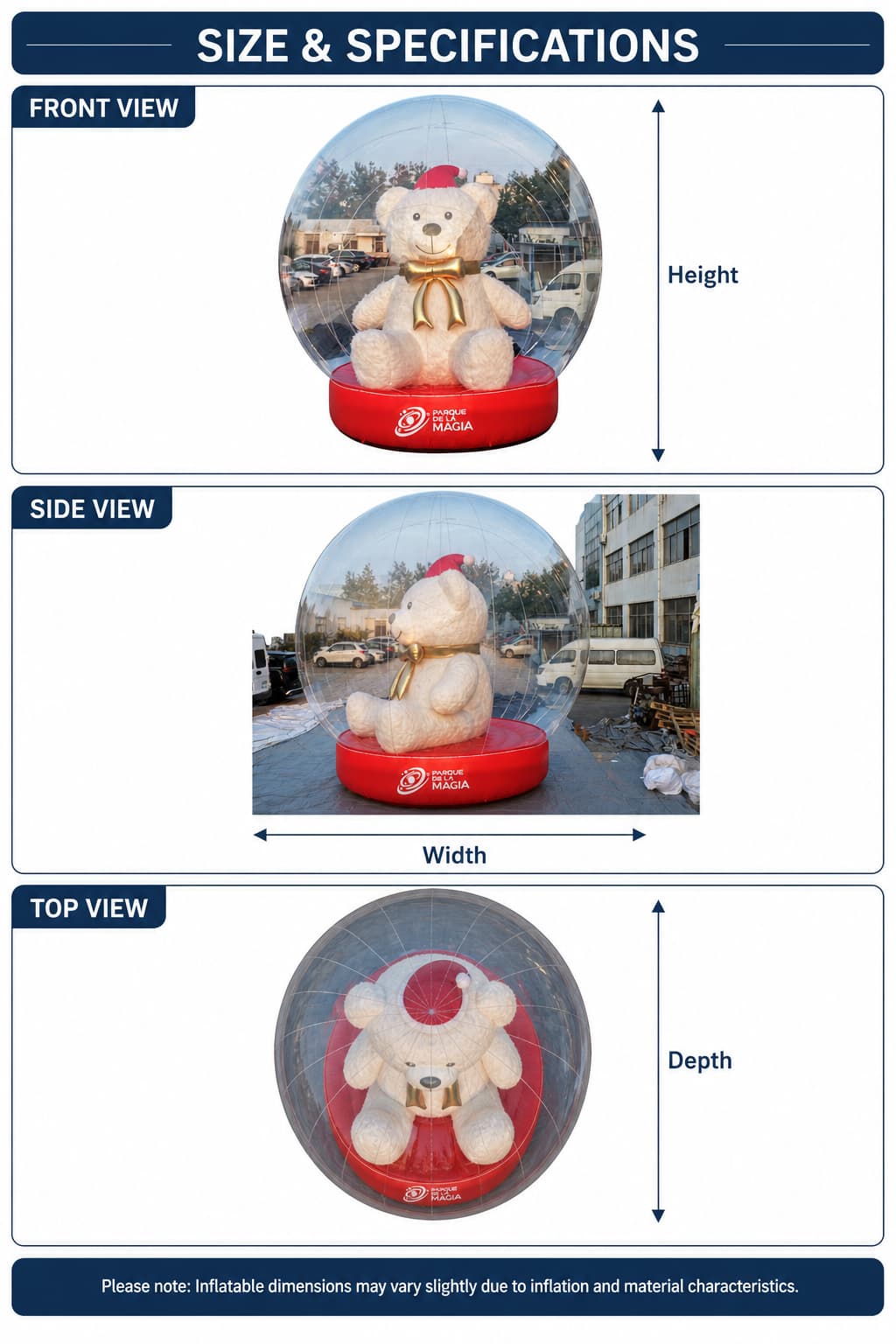 giant inflatable snow globe giant inflatable snow globe
