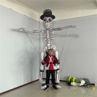 Inflatable Halloween Skeleton Man Parade Puppet
